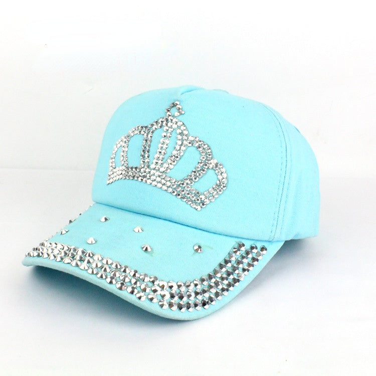 Wholesale Cotton Crown Hot Diamond Baseball Cap